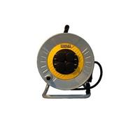 6317- Enrouleur prolongateur 25m H05VV-F 3*1.5 mm2- Tambour en métal -IP44 -équipé d'un disjoncteur thermique-