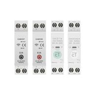 63A 1P+N Smart Switch Circuit Breaker Kwh Meter Monitor Timer Relay MCB Voltage Current Protection BIANMTSW(Tuya Single,10A)