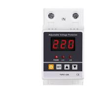 63A 220V Din Rail Adjustable Recovery Reconnect Over and Under Voltage Protective Device Protector Relay Over Voltage Protection BIANMTSW(63A)
