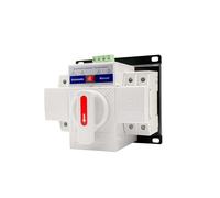 63A MCB Type Single Phase Dual Power Automatic Transfer Switch ATS 2P 4P Rated Voltage 220V /380V Rated Frequency 50/60Hz AUOQKQUT(2P)