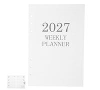 64 Feuilles Recharge A5 pour Agenda à 6 Anneaux, Planning Hebdomadaire | Pages Amovibles Calendriers Mensuels, Espace Notes, pour Rendez-vous, Listes de Tâches, Réunions et Voyages