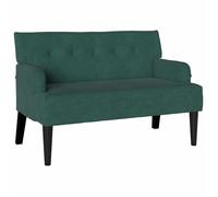 [6426261]Banc de Salle à Manger - Banc banquette d'entrée Chesterfield Vert foncé 112x65,5x75 cm Velours,Poids:17.6 Kg