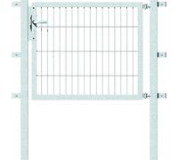 646714 Portail simple en flexo avec accessoires | différentes largeurs et hauteurs | galvanisé à chaud | Largeur : 100 cm | Hauteur : 80 cm
