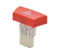 6490.NG Interrupteur de bouton d'urgence pour feux de détresse | pour Citroen C1 ,pour Peugeot 107 ,pour Toyota Aygo Interrupteur de feu de détresse (Rouge)