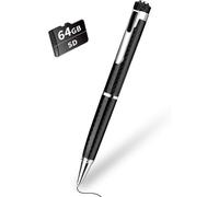 64Go Enregistreur Vocal Numérique,Dictaphone Enregistreur Vocal avec 768 Heures de Capacité D'enregistrement,Mini Enregistreur Stylo avec Activation Vocale pour Réunions Conférences Interviews.[V336]