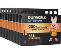 64x Duracell MN1500 AA Mignon Batterie Optimum (8x 8er Blister)