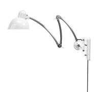 6559 W Kaiser idell Applique murale Fritz Hansen Blanc / Chrome - FRITZ HANSEN 6559 WEISS CHR