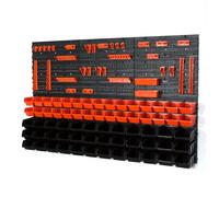 66 bacs gerbables avec étagère murale 120 x 80 cm | étagère murale de stockage