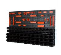 66 bacs gerbables avec étagère murale 120 x 80 cm | étagère murale de stockage