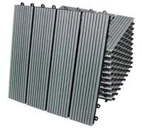 66 Carreaux de terrasse WPC 30 x 30 cm - Gris