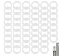 66 pièces de bagues de montage en plastique spécial, Ø 10,15 mm x 10 mm x 1 mm pour portes de chambre standard, rondelles charnière de porte