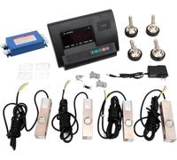 6600lbs Livestock Balance Kit Electronic Animal Pallet Balance Charge Cell Platform, High Precision LCD Display Charge Weighing Indicator Steel Beam Compression Charge Cell pour Chèvres Cochons Cheval