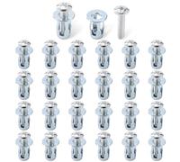 66pcs pour Cheville Placo Charge Lourde, M5x25 Chevilless Brique Creuse, Chevilles à Cavité, Chevilles Parpaing Creux, Cheville Expansion de Métallique, Ancrages pour Plaques de Plâtre Tôle de Fer