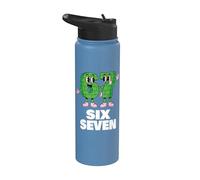 67 Six Seven 6-7 Sweet Italian Brainrot Kids Meme Shirt boys Stainless Steel Insulated Water Bottle