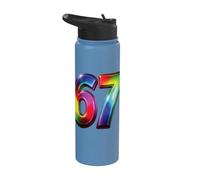 67 Six Seven 6-7 Sweet Italian Brainrot Kids Meme Shirt Stainless Steel Insulated Water Bottle