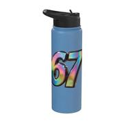 67 Six Seven 6-7 Sweet Italian Brainrot Kids Meme Shirt Stainless Steel Insulated Water Bottle