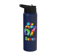 67 Six Seven 6-7 Sweet Italian Brainrot Kids Meme Shirt Stainless Steel Insulated Water Bottle