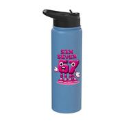 67 Six Seven 6-7 Sweet Italian Brainrot Kids Meme Shirt Stainless Steel Insulated Water Bottle
