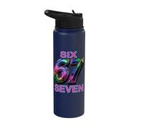 67 Six Seven 6-7 Sweet Italian Brainrot Kids Meme Shirt Stainless Steel Insulated Water Bottle