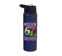 67 Six Seven 6-7 Sweet Italian Brainrot Kids Meme Shirt Stainless Steel Insulated Water Bottle