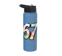 67 Six Seven 6-7 Sweet Italian Brainrot Kids Meme Shirt Stainless Steel Insulated Water Bottle