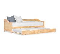 6804NOUVE]Neuf&6540Bon Canapé Lit Banquette Lit en Fer pour Cadre de lit extensible Bois de pin 90x200 cm