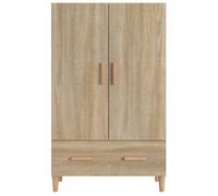 [68228]Buffet haut/Armoire haute MEUBLECHIC, commode meuble de rangement, Chêne sonoma 70x31x115 cm Bois d'ingénierie,Poids:30 Kg