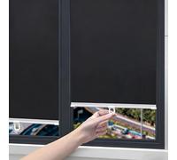 68x130cm Store occultant à Ventouse Noir Store Enrouleur Occultant | -sans perçage - pour fenêtre - Rideau Protection Solaire Isolant Thermique- Amovible - pour Salon/Chambre/Bureau/Voiture