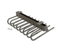 6912852 Porte-pantalons extractible Gauche 450 mm Acier et plastique Titane