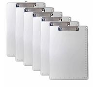 6er A4 Porte-bloc en Aleación de Aluminio avec Pince, Haute Résistant Planchettes, pour le Travail Quotidien, Clip Planches pour Papier D'Écriture Memo, Estable Extremadamente Robusto, TKD8053-A4-6x
