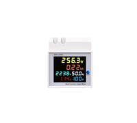 6IN1 din rail AC monitor 110V 220V 380V 100A Voltage Current Power Factor Active Frequency meter BIANMTSW(External CT,AC 250-450V 100A)