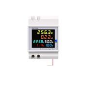 6IN1 din rail AC monitor 110V 220V 380V 100A Voltage Current Power Factor Active Frequency meter IDGTTLDF(Built-in CT,AC 40-300V 100A)