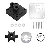 6L2-W0078-00 Kit de réparation de pompe à eau avec boîtier, compatible avec hors-bord Yamaha 2 temps 20HP 25HP, kit de turbine de pompe à eau de rechange pour moteur de bateau, remplace 6L2-W0078-00