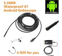 6led 5,5mm Endoscope Caméra flexible Ip67 Microscope étanche Usb Inspection Borescope comme spectacle d'images