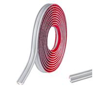 6M PVC Joint d'Étanchéité Autocollant Bordure de Finition Plan de Travail Cuisine Angle Mur, Joint Mur Intérieur Profil Finition Bande Finition Calfeutrage Moulure Plinthe,19mmx10mm Gris