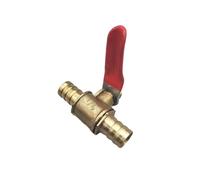 6mm-14mm tuyau barbe en ligne en laiton eau huile Air gaz ligne de carburant arrêt robinet à tournant sphérique raccords de tuyauterie connecteur pneumatique contrôleur 1 pièces(12mm)