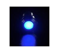 6mm ~ 30mm étanche IP67 métal LED voyant d'avertissement lampe de signalisation fil pilote 1 pièces(Blue,6MM_220V)