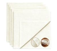 6pces Etamine Alimentaire, Cheese Cloth Coton, Sac a Lait Vegetal | 100% Mousseline Coton, Maille Fine, Lavable, 50x50cm, Fromage Jus Lait