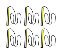 6pcs 12V imperméable blanc DRL COB LED barre de lumière de bande