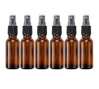 6pcs 15ml / 0.5oz vide ambre verre vaporisateur bouteille rechargeable vaporisateur de brouillard fin Mini voyage taille conteneur aromathérapie de base parfum cosmétique Spray stockage