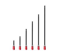 6PCS Barres d'extension d'embout Douille hexagonale Porte-embout d'extension de 6,35 mm Conception de boucle magnétique durable pour perceuse électrique Clé électrique Tournevis