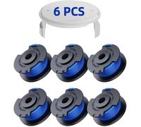 6pcs bobines fil coupe-bordure - MLBQ - Ryobi ONE+ Ø1.6 mm 20 m - nylon renforcé - jardin bordures