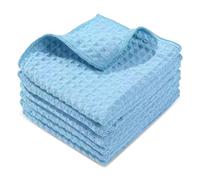 6PCS Chiffons de Nettoyage en Microfibre Super Absorbants & Bords Renforcés