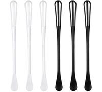 6Pcs de Mini Fouets, Petit Fouet de Cuisine à Long Manche avec Cuillère Batteur à Lait d'Ouf Multifonctionnel pour Cuisson,Lait,Café