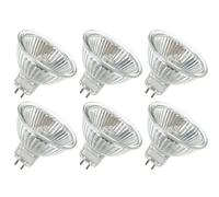 6PCS GU5.3 12V 20W MR16 Ampoule Spot Halogene GU5.3 Halogènes 2 Broches | Dimmable Ampoule MR16 Halogène 2800K pour Eclairage de Salon,Eclairage Paysage,Plafonnier