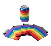 6PCS Housse Refroidisseur de Canette Bière Boisson Bouteille en néoprène 3mm Cooler Sleeve pour fêtes soirées Pique-niques barbecues