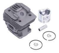 6pcs Kit cylindre piston 38mm - Matériaux fer et aluminium Installation facile - Débroussailleuse Stihl FS160 FS220 FS280