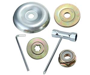 6pcs kit ecrou Tete debroussailleuse Universelle, pour débroussailleuse Thermique, Stihl, Echo, Ryobi Tete, Kit De Fixation D'écrou De Lame Plaque De Lame En Métal De Boîte De Vitesses Universelle