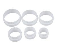 6Pcs Moule Emporte Piece Patisserie Gateau Biscuit Fondant Sugarcraft Cutter Rond
