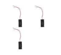 6pcs Noir 2-Couches 4 X 1,5 V AAA Batterie Boite Support Case W Fils de Connexion